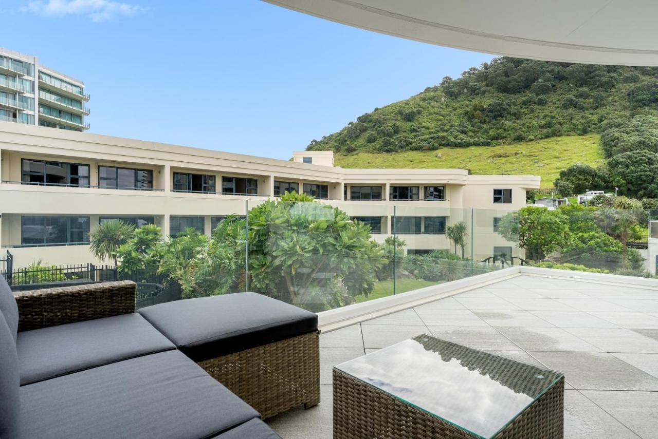 Oceanside Apartment With Garden Views 마운트마운가누이 외부 사진